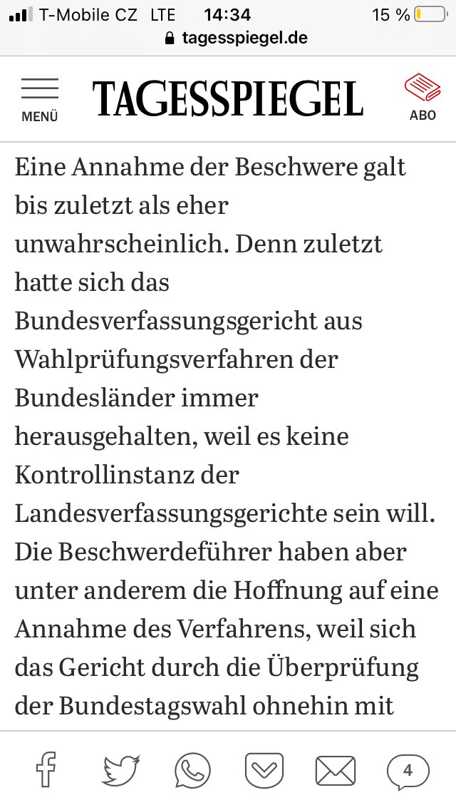 Artikel im Tagesspiegel auf iPhone