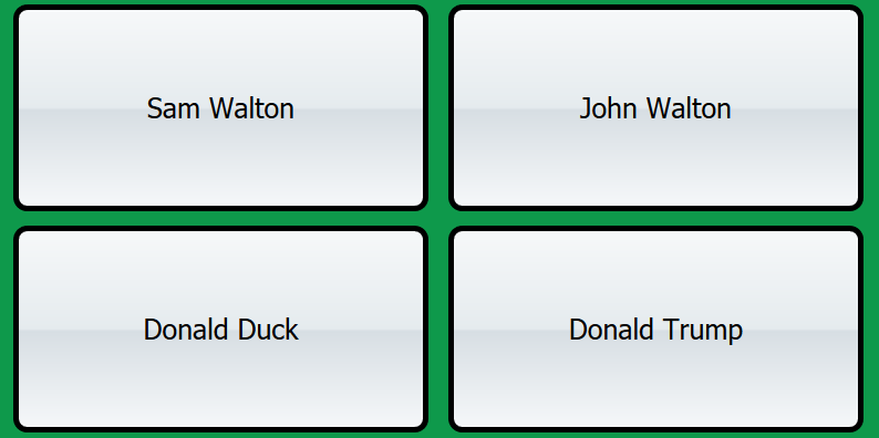 Buttons richtig angeordnet So sollten die Buttons angeordnet sein
