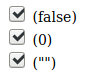 HTML: Reaktion auf „checked=0“ und „checked=false“, „checked=""“ ist „checked“