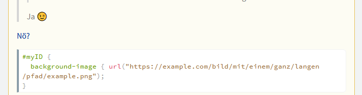 Screenshot code-Block mit overflow-x: auto