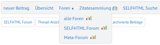 „SELFHTML Forum“ vs. „Meta-Forum“