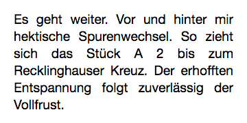 Screenshot, „sich das Stück A 2 bis zum“ mit zu großem Abstand zwischen den Wörtern