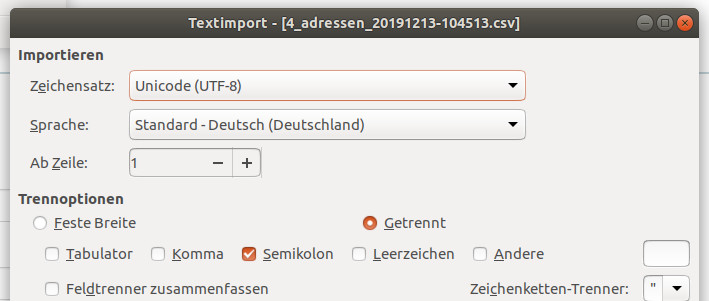 Textimport Textimport