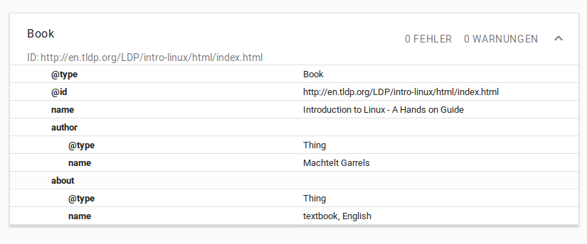  Test von structured-data, der fehlende element
