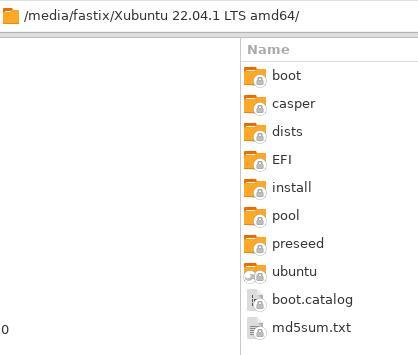 Dateisystem auf USB-Stick  mit Ubuntu 22.04